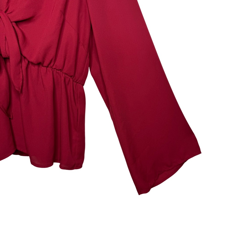 Forever 21 Plus Red Y2K Bell sleeve Baby doll top Fairy core Women Plus sz 2X - Picture 4 of 7